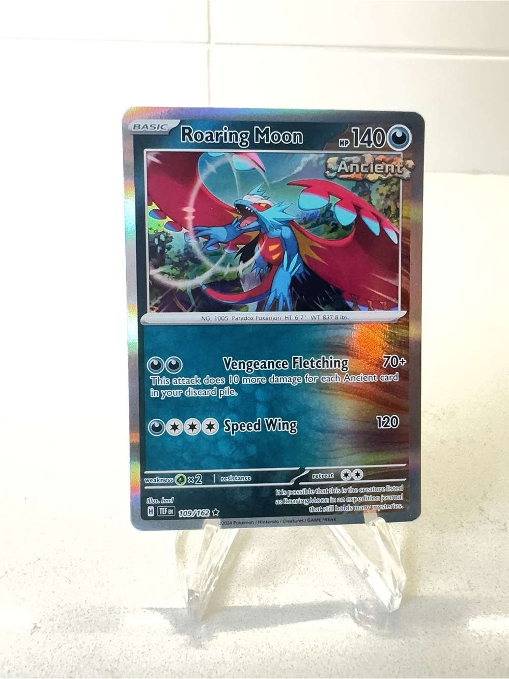 Pokemon TCG Card -  Roaring Moon [Reverse Holo] #109 Pokemon Temporal Forces